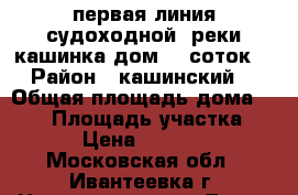 первая линия судоходной  реки кашинка дом 26 соток  › Район ­ кашинский  › Общая площадь дома ­ 120 › Площадь участка ­ 26 › Цена ­ 849 000 - Московская обл., Ивантеевка г. Недвижимость » Дома, коттеджи, дачи продажа   